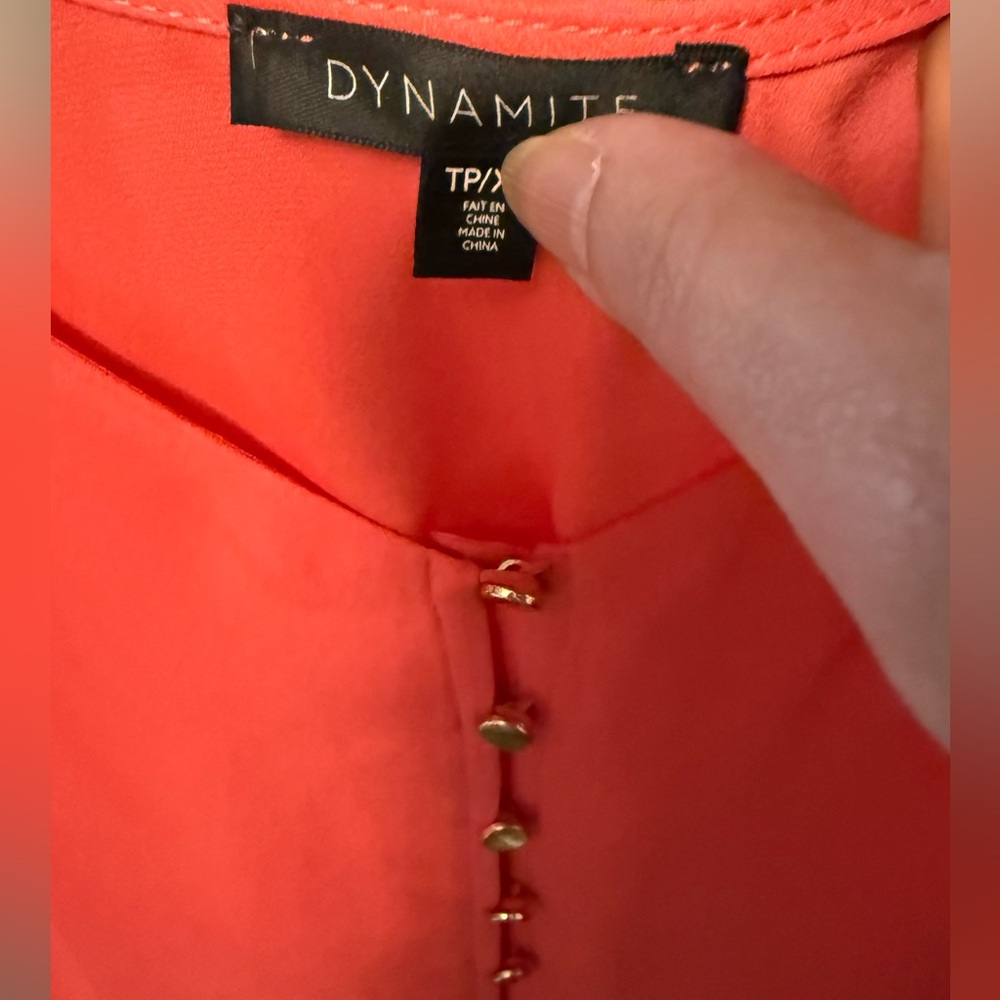 Dynamite Women's coral tank Top - Picture 6 of 11